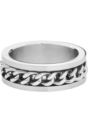 etNox hard and heavy Anillo de - Mesh Steel - para