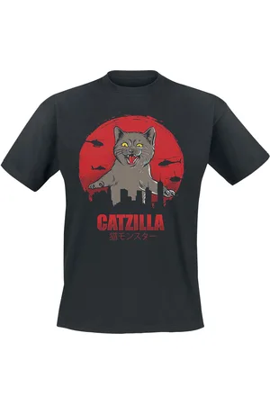 Tierisch Camiseta Fun de - Catzilla - M 4XL - para Hombre