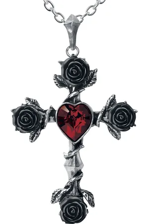 Alchemy Collar Gótico de - Black Rosifix - para Mujer