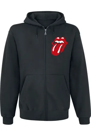 The Rolling Stones Capucha con cremallera de - Logo Stacked - S XL - para Hombre
