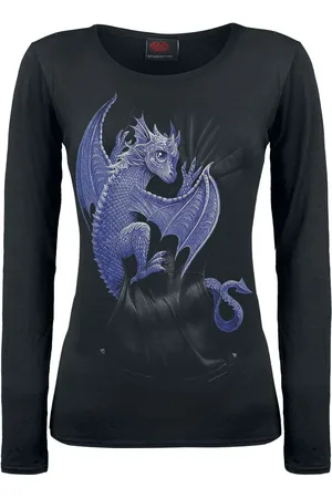 Spiral Camiseta Manga Larga Gótico de - Pocket Dragon - M XXL - para Mujer