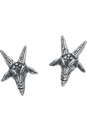 Alchemy Set de Pendientes Gótico de - Baphomet - para Mujer
