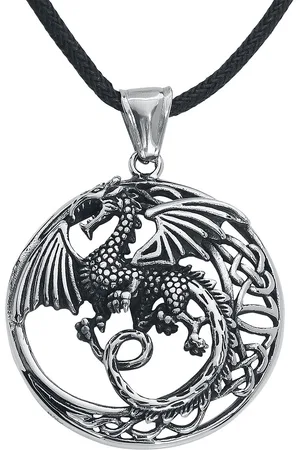 etNox hard and heavy Collar de - Celtic Dragon - para
