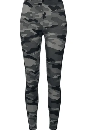Urban classics Leggins de - Leggings camuflaje con raya - XS 5XL - para Mujer