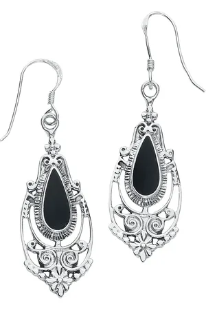 etNox Pendiente Gótico de - Black Romantic - para Mujer
