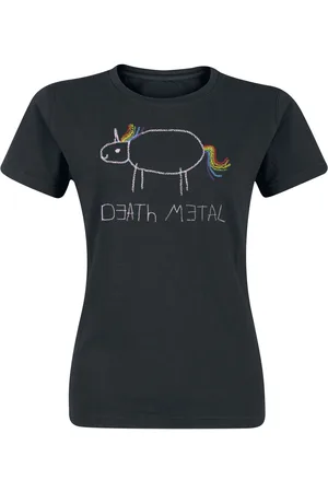 Death Metal Camiseta Unicornio de - S L - para Mujer