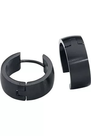 etNox Pendiente de - Aros de Acero Inoxidable - para