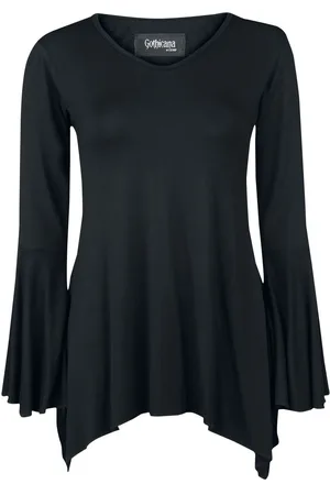 Gothicana Camiseta Manga Larga Gótico de - Bat Country - S 5XL - para Mujer