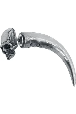 Alchemy Pendiente Gótico de - Tomb Skull Horn - para