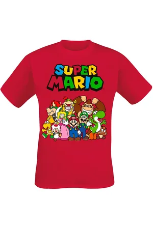 Super Mario Camiseta gaming de - Group Shot - S XXL - para Hombre