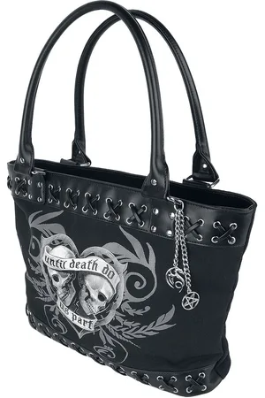 Gothicana Bolsa de Mano Gótico de - Until Death - para Mujer