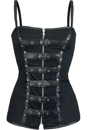 Burleska Top Gótico de - Biker - M XL - para Mujer