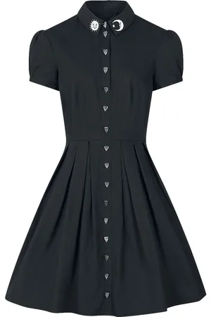 Hell Bunny Vestidos de longitud media Gótico de - Samara - XS XL - para Mujer