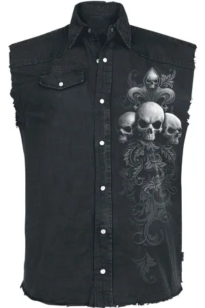 Spiral Chaleco Gótico de - Skull Scroll - M 4XL - para Hombre