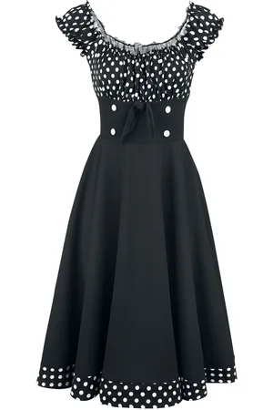 Belsira Vestidos de longitud media Rockabilly de - Off-The-Shoulder Swing Dress - XS 3XL - para Mujer