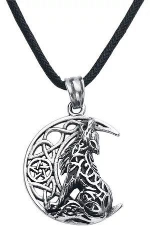 etNox Collar Gótico de - Heulender Wolf - para Mujer