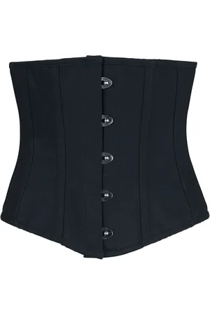Gothicana Corsé Gótico de - Black Underbust Corset - S XXL - para Mujer