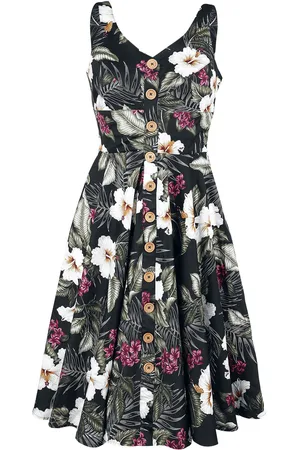 Hell Bunny Vestidos de longitud media Rockabilly de - Tahiti 50