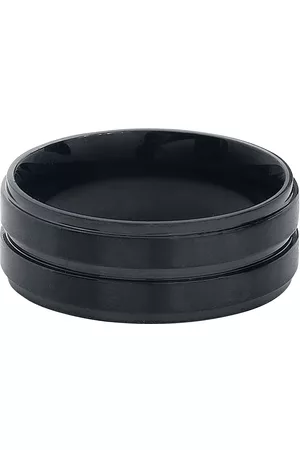 etNox Anillo de - Basic Double Black - para Hombre