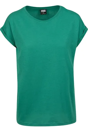 Urban classics Camiseta de - Camiseta Mujer de Hombros Amplios - XS 5XL - para Mujer