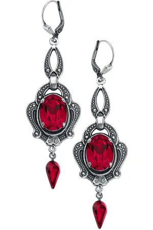 Krikor Pendiente Gótico de - Blood Red - para Mujer