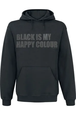 Sprüche Sudadera con capucha Fun de - Black Is My Happy Colour - S M - para Hombre