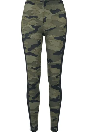 Urban classics Leggins de - Leggings camuflaje con raya - XS 4XL - para Mujer