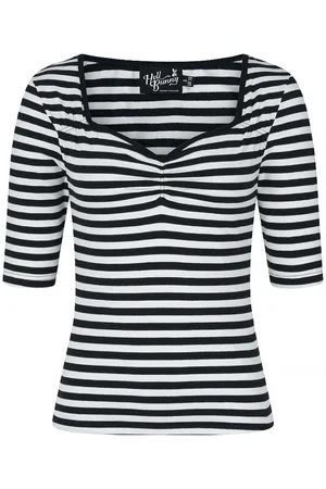 Hell Bunny Camiseta Manga Larga Rockabilly de - Warlock - XS 4XL - para Mujer