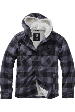 Brandit Chaqueta entre-tiempo de - Lumberjacket Hooded - M 3XL - para Hombre
