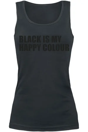 Sprüche Top Fun de - Black Is My Happy Colour - S XXL - para Mujer