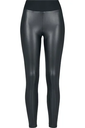Urban classics Leggins de - Ladies Faux Leather High Waist - XS 5XL - para Mujer