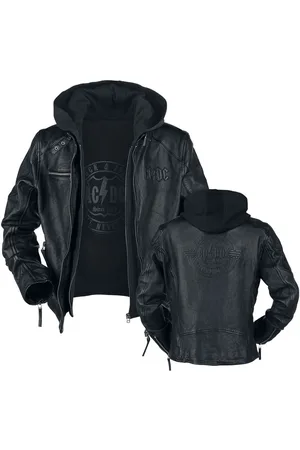 AC/DC Chaqueta de Cuero de - Rock & Roll - Will Never Die - S 3XL - para Hombre