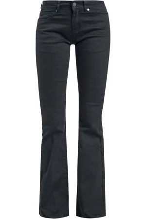 EMP Tejanos de - Grace - Black Jeans with Turn-Up - W27L32 W34L34 - para Mujer