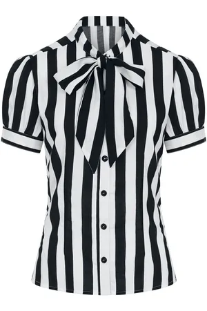 Hell Bunny Blusa Rockabilly de - Juno Blouse - XS XL - para Mujer