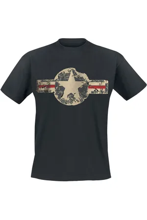 GASOLINE BANDIT Camiseta Rockabilly de - USAF - S 4XL - para Hombre