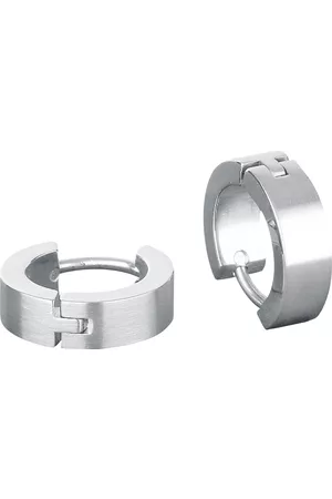 etNox Pendiente de - Aros de Acero Inoxidable - para