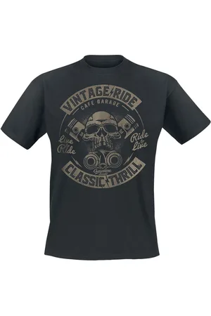 GASOLINE BANDIT Camiseta Rockabilly de - Vintage Ride - S 4XL - para Hombre