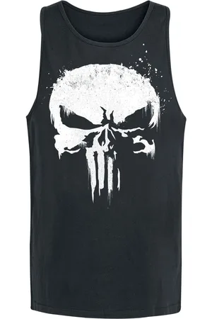 The Punisher Top tirante ancho Disney de - Sprayed Skull Logo - S XXL - para Hombre