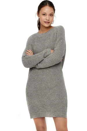 Noisy May Vestido Corto de - Siesta O-Neck Knit - XS L - para Mujer