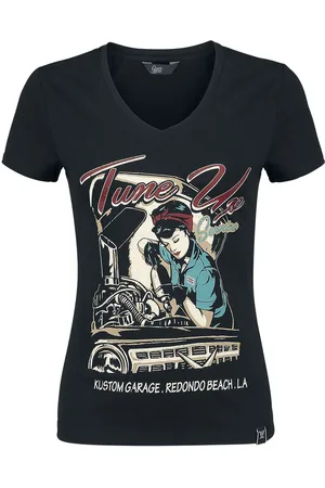 Queen Kerosin Camiseta Rockabilly de - Tune Up - S XXL - para Mujer