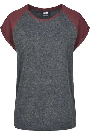 Urban classics Camiseta de - Camiseta de chica Raglan - XS 5XL - para Mujer