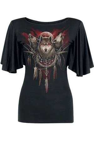Spiral Camiseta Gótico de - Cry Of The Wolf - L 4XL - para Mujer