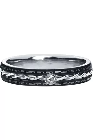 etNox Anillo de - Anillo de Acero Fino - para Mujer