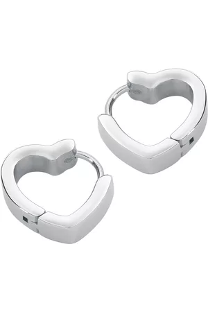 etNox Pendiente de - Heart-Shaped Dangling - para Mujer