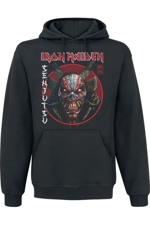 Iron Maiden Sudadera con capucha de - Senjutsu Eddie Face Circle - S M - para Hombre