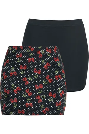Rock Rebel Minifalda Rockabilly de - The Double Life - S 5XL - para Mujer