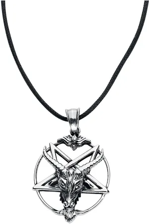 etNox hard and heavy Collar Gótico de - Goat Pentagram - para