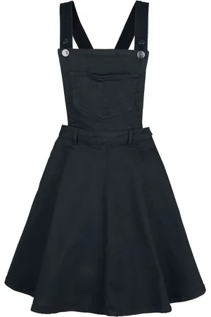 Hell Bunny Vestidos de longitud media Rockabilly de - Dakota Pinafore - XS 4XL - para Mujer