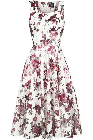 H&R London Vestidos de longitud media Rockabilly de - Aphrodite Metallic Swing - XS 6XL - para Mujer
