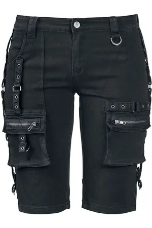 Gothicana Pantalones cortos de - Strap Shorts - 27 34 - para Mujer